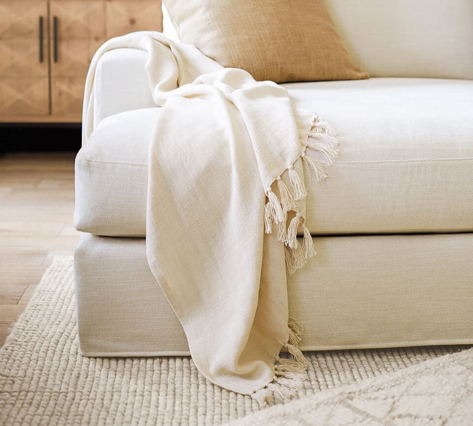 Dayton Linen Throw Pottery Barn Australia